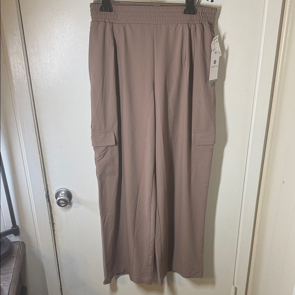 Casual Mauve Wide-Leg Pants